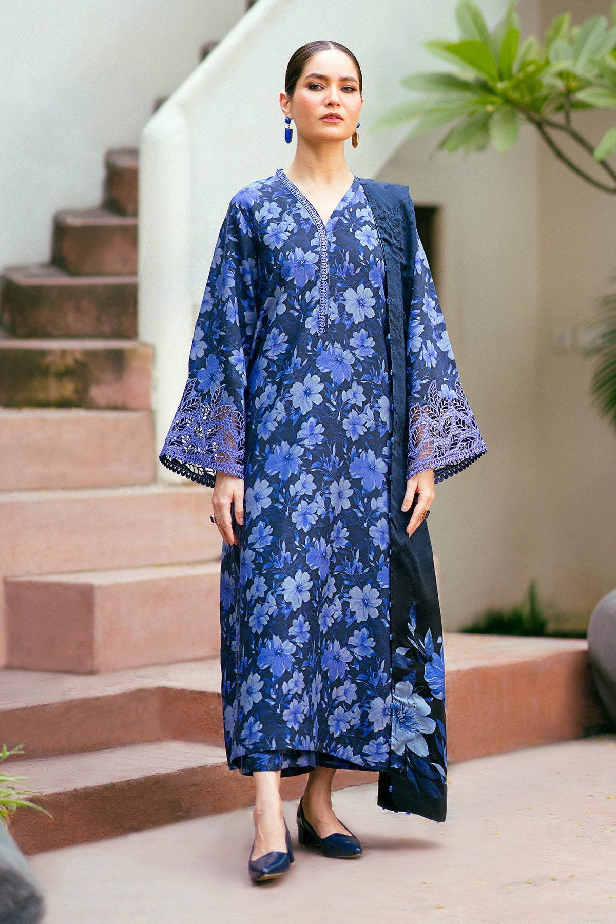 EMBROIDERED VISCOSE 3 PC EE-30