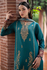 3PC Embroidered With Digital Printed EE-23