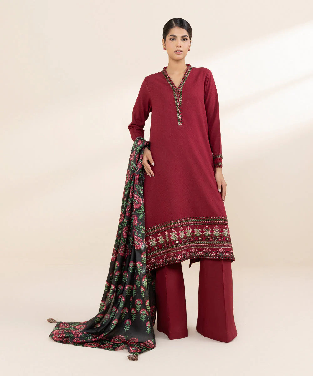 SPHR  Lawn 3Pc Unstitched Outfit