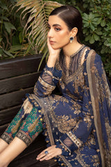 M.B Lawn 3PC Unstitched Outfit