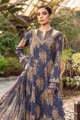 M.B Lawn 3PC Unstitched Outfit