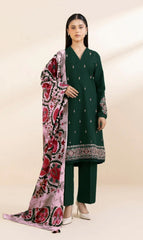 SPHR Lawn 3Pc Unstitched Outfit