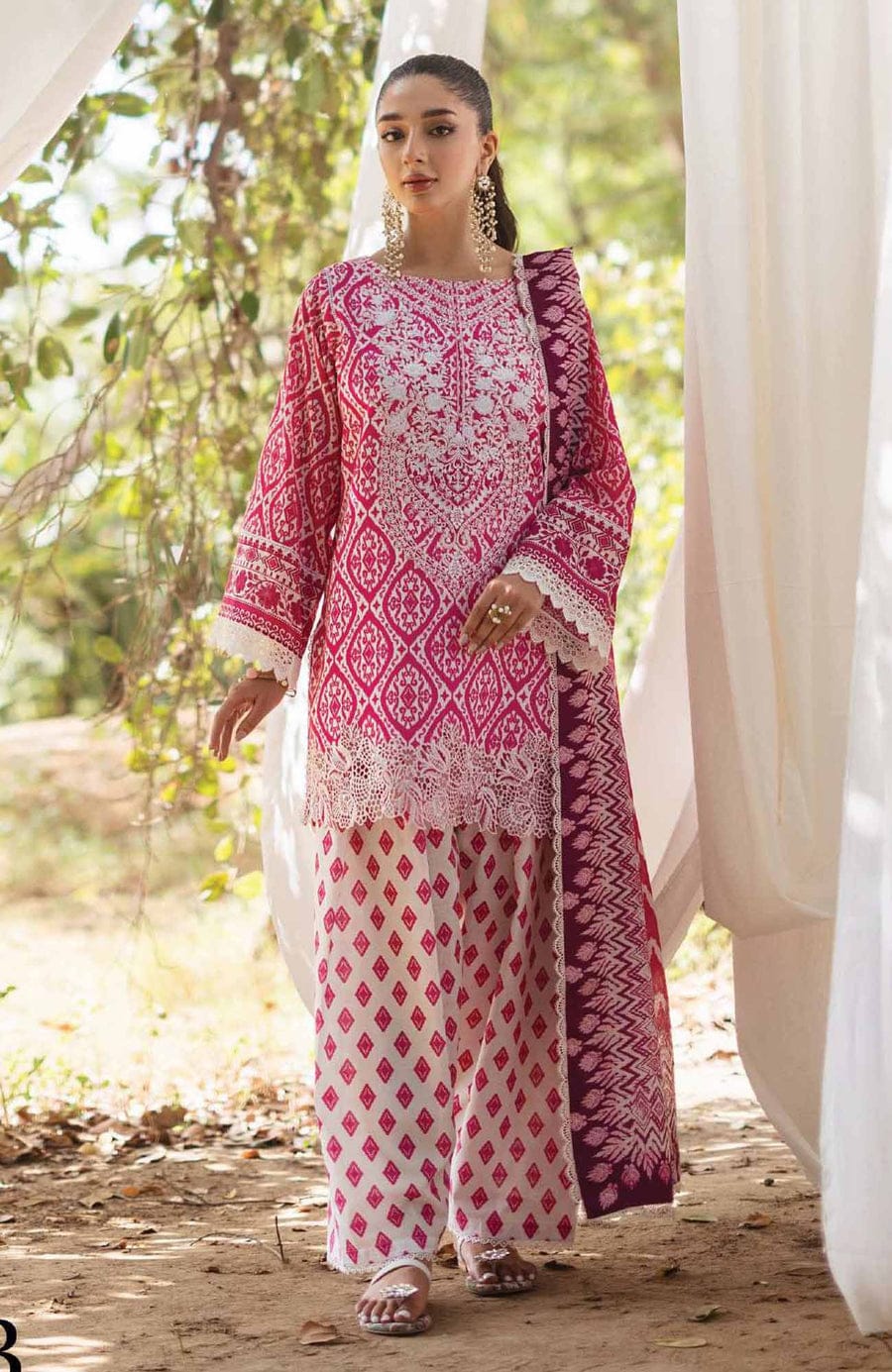 ZNB CHTANI Lawn Unstitched Embroided